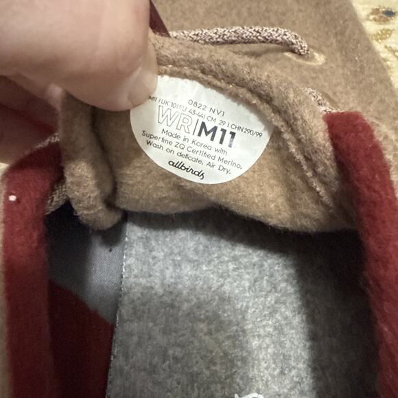 Allbirds Wool Runners Men’s Pink Blush Wool Washable Athletic Sneakers Size 11 - Picture 7 of 7